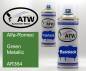 Preview: Alfa-Romeo, Green Metallic, AR364: 400ml Sprühdose + 400ml Klarlack - Set, von ATW Autoteile West.